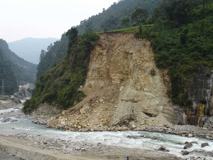 Earthquakes and extreme rainfall increase the rates of landslides in Nepal