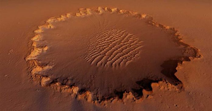 Consistent asteroid showers rock previous thought on Mars craters