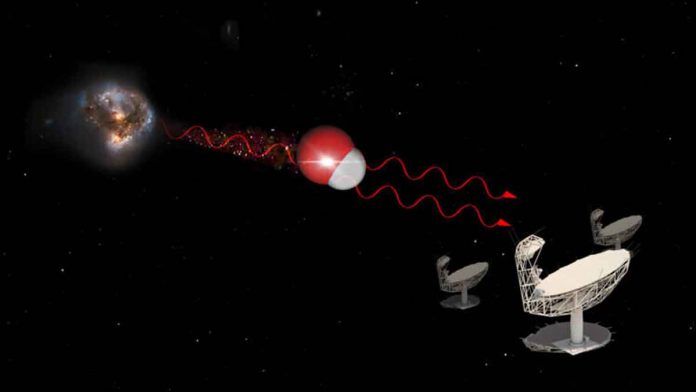 Astronomers detect galactic space laser