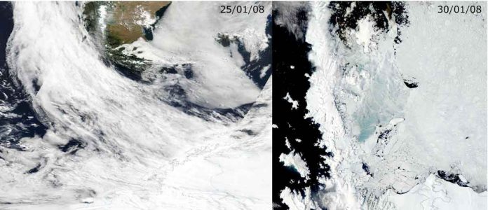 Study suggests Larsen A and B ice shelves collapsed due to atmospheric rivers