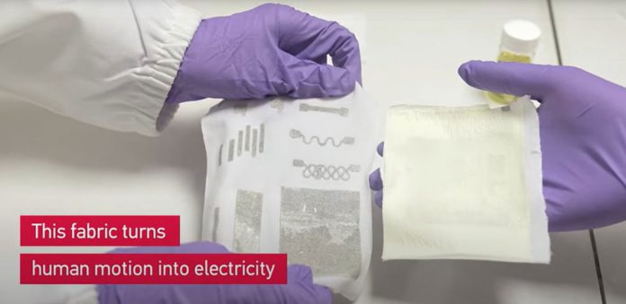 Scientists developed 'fabric' that generated electrical energy from the body