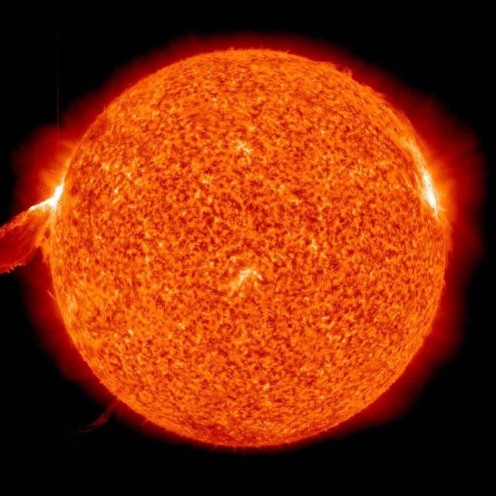 sunspot solar flare