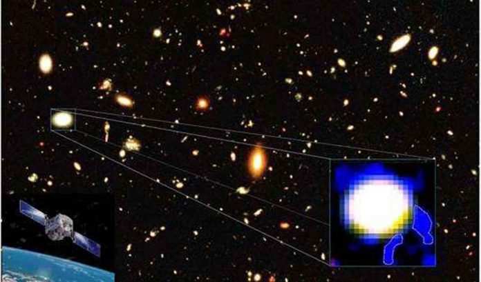 Formation of the dwarf galaxy observed using India's AstroSat