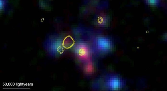 Student discovers a group of galaxies clustered together in the early universe