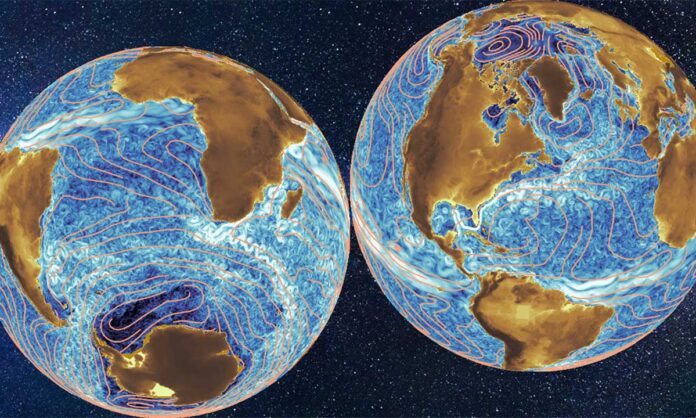 Global energy spectrum of the general oceanic circulation