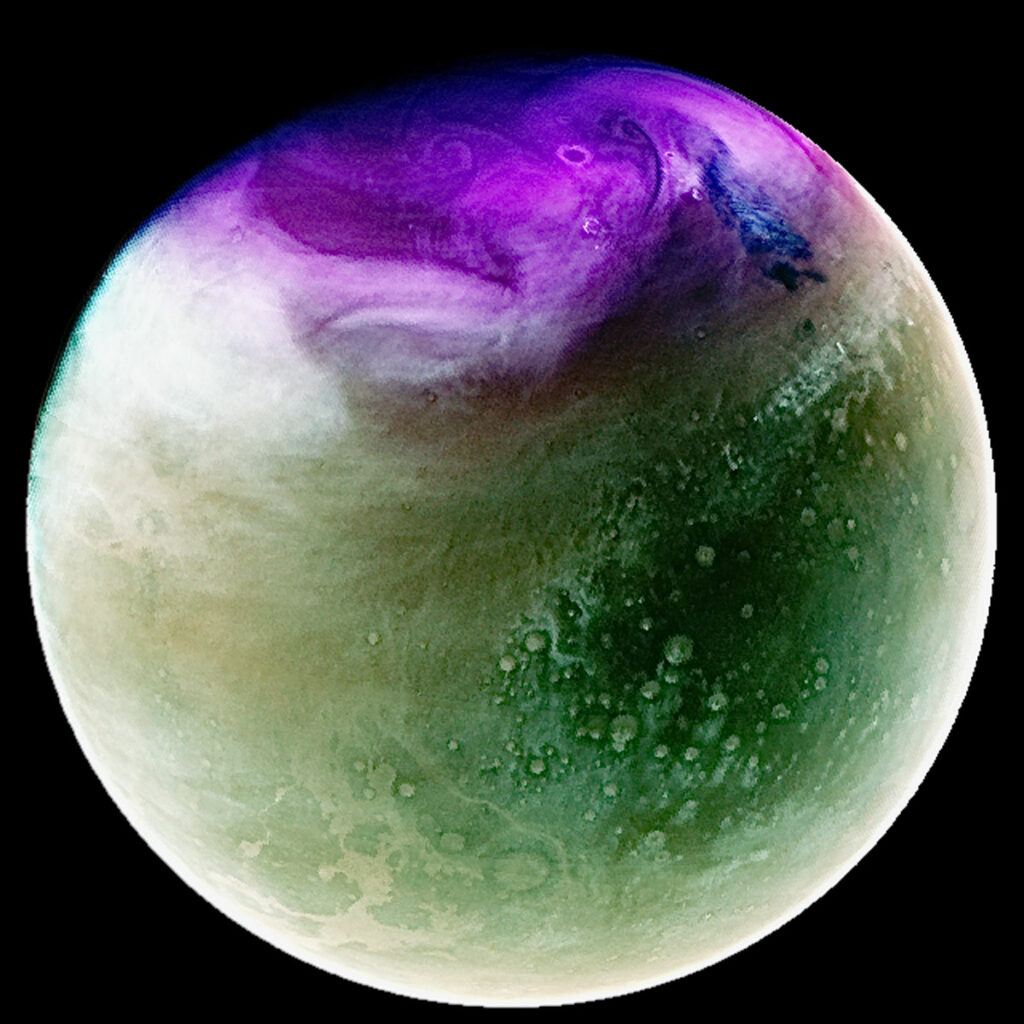 second image is of Mars’ northern hemisphere